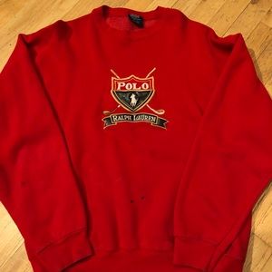 Vintage polo big logo crewneck
